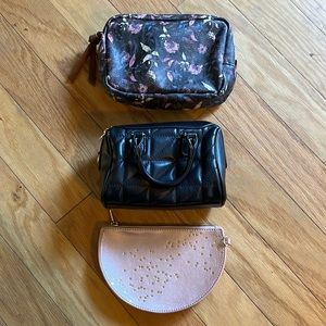 Anthropologie make up bag bundle